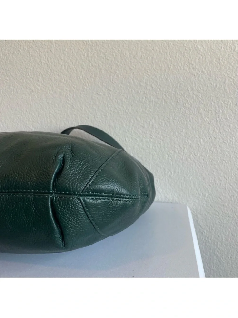 Michael Kors Green Leather Fulton Bedford Shoulder Bag Jet Set Selma